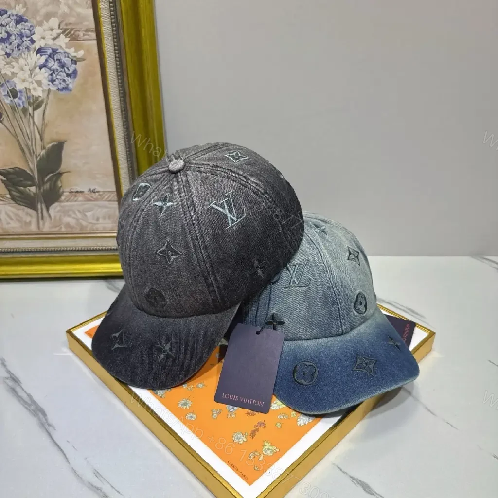 View 3 of Denim-Trim Logo Cap: Subtle Luxury, All-Day Elevation