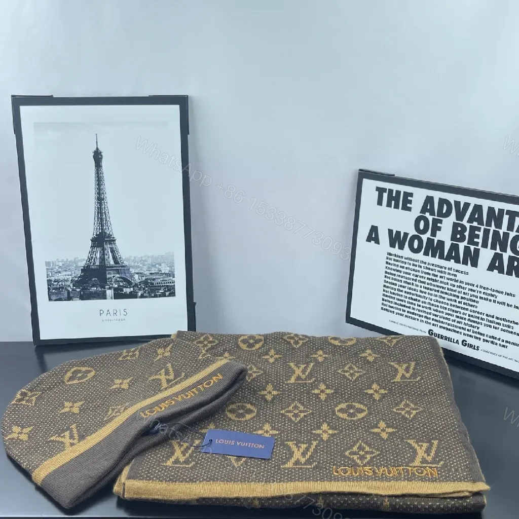 View 2 of Monogram Luxe Scarf: Premium, Timeless, All-Season Comfort