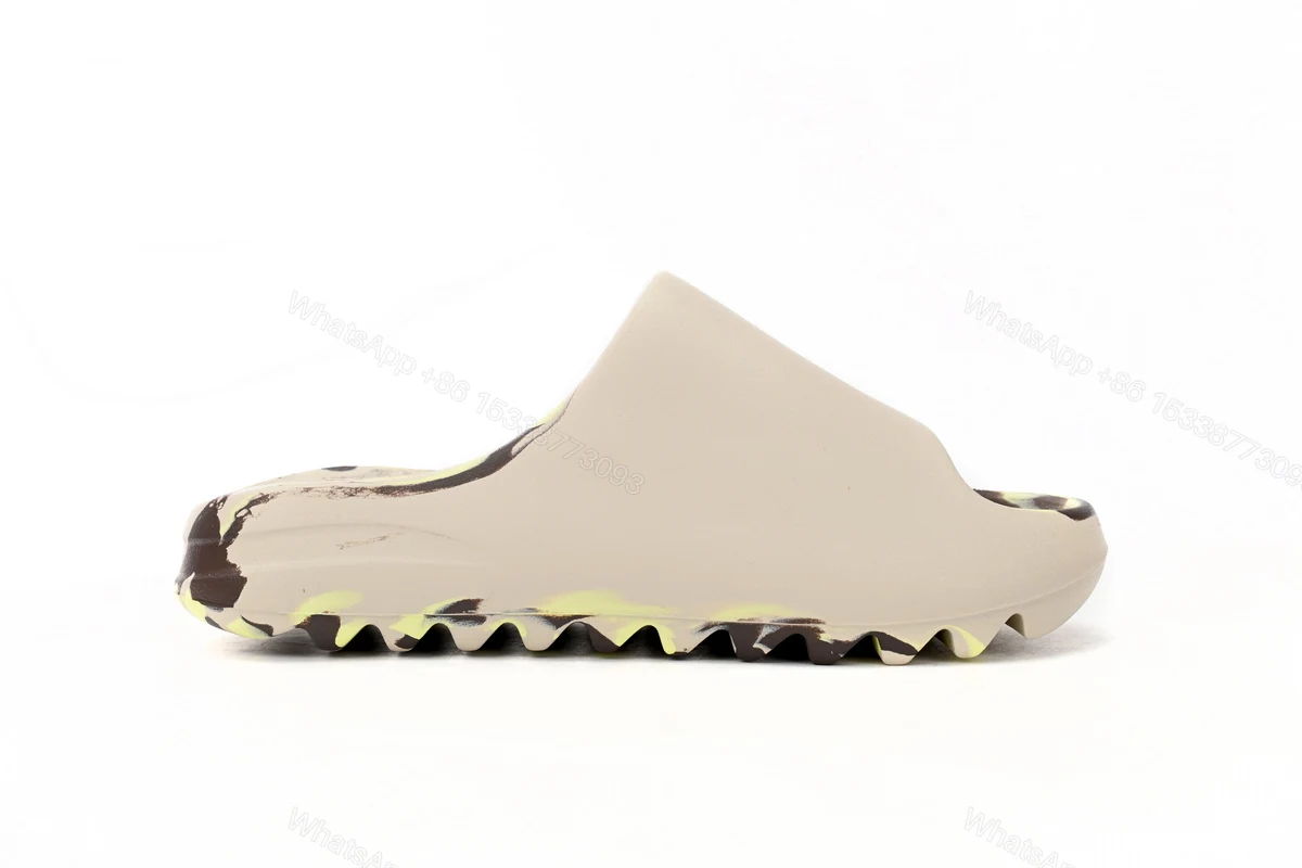 View 2 of adidas Yeezy Slide Enflame Oil Painting Ink Yellow FZ5899