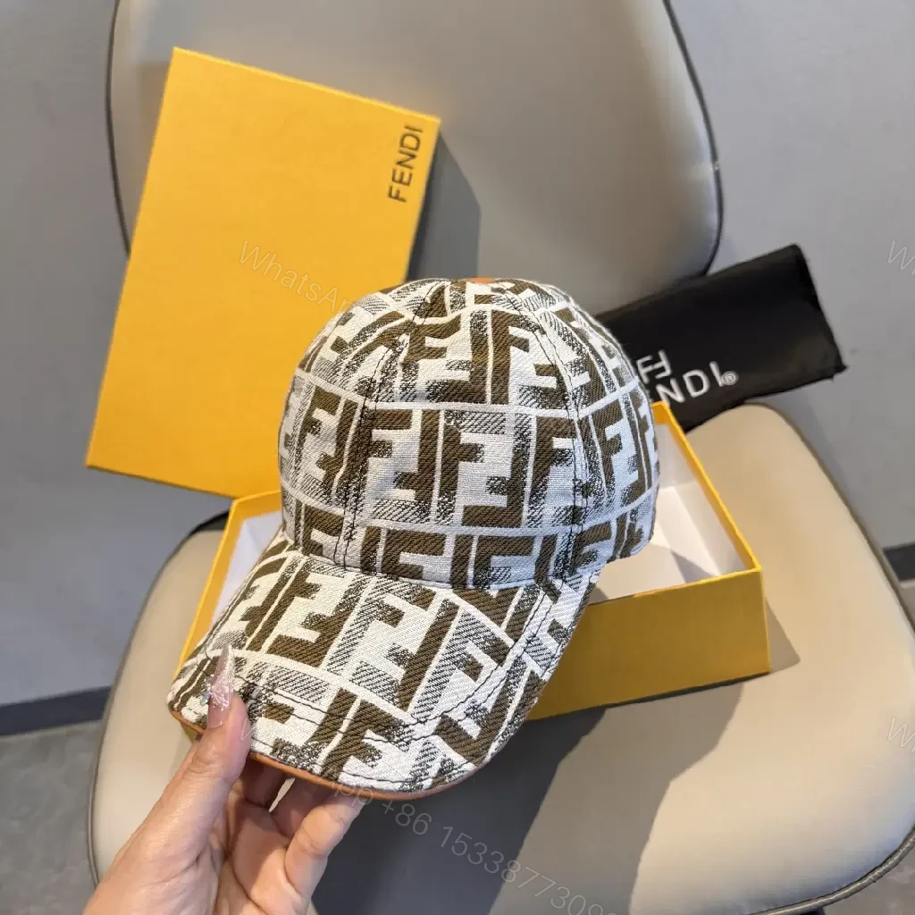 View 4 of Bold Monogram Cap: Luxe Pattern, Everyday Elevated