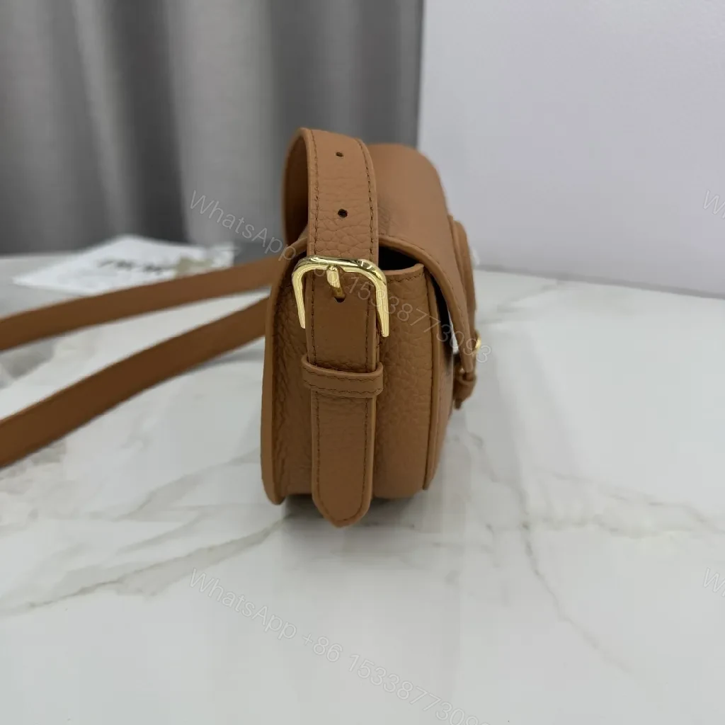 View 5 of Saddle Tan Leather Bag: Chic, Compact, Day-to-Night Luxury