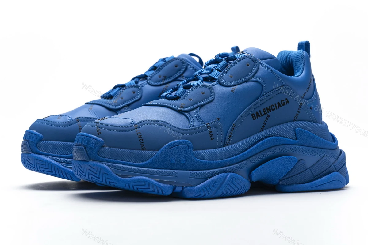 View 3 of Balenciaga Triple S Letter Blue 536737 W06E2 0848