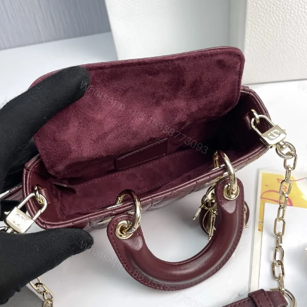 View 5 of Compact Velvet-Red Quilted Handbag: City Luxury-Grained Comfort