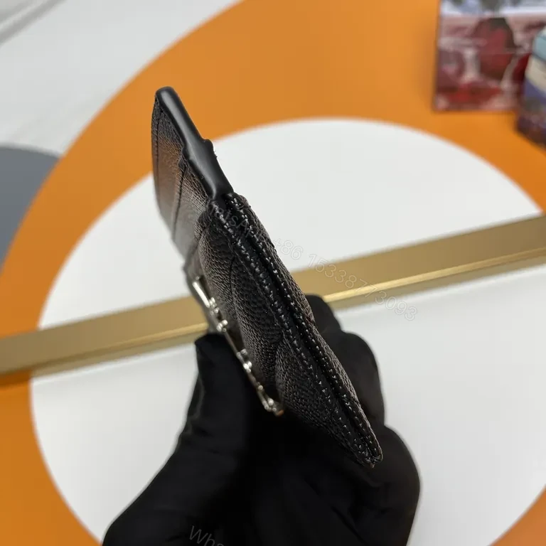 View 7 of Compact Leather Cardholder with YSL Hardware
