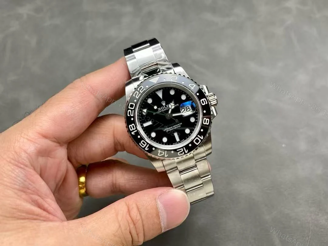 View 5 of Replica Super Clone Rolex GMT Master 2 Silver Black