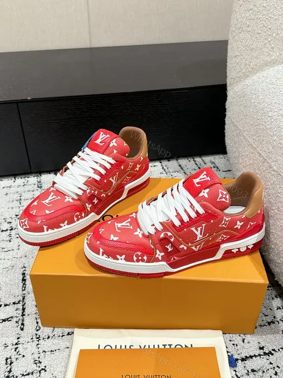 View 3 of Bold LV Monogram High-Tops: Luxury Streetwear Sneakers