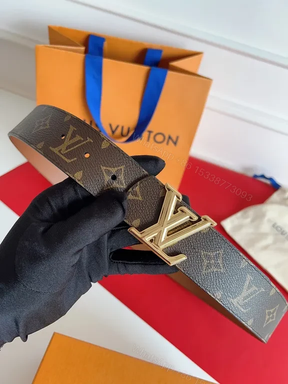 View 9 of Lux Monogram Belt with Gold Buckle â€” Luxury Everyday Accessory