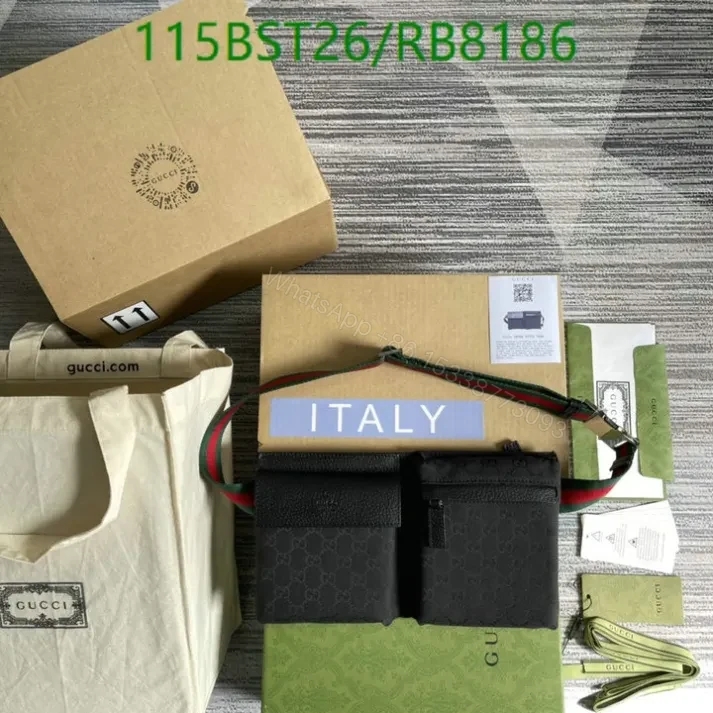 View 2 of Gucci Canvas Belt Bag Unisex RB5574