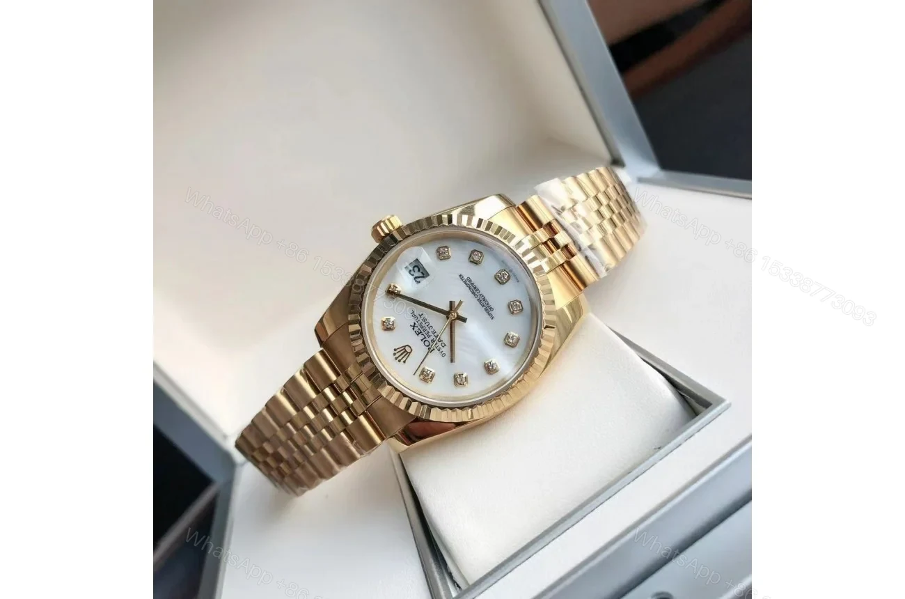 View 8 of Replica Rolex Datejust RG/RG Jub White/Dial 36/28 mm