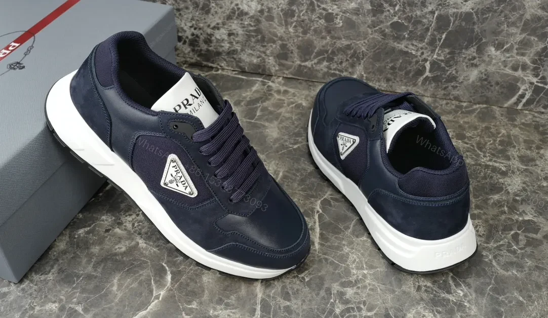 View 4 of Navy Suede-Tech Modern Runner: All-Day Comfort Sneakers