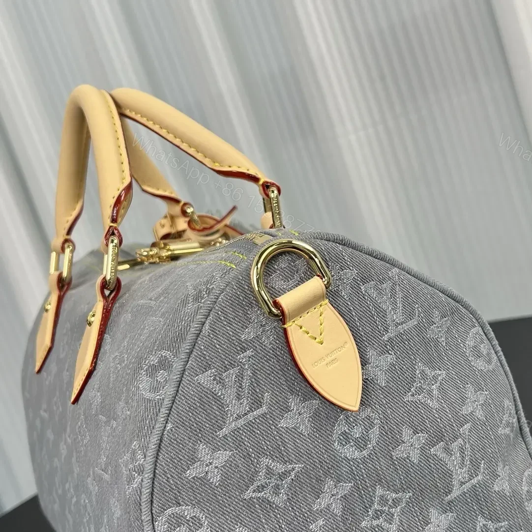 View 6 of Louis Vuitton Speedy Soft 30 bag in Monogram Denim canva