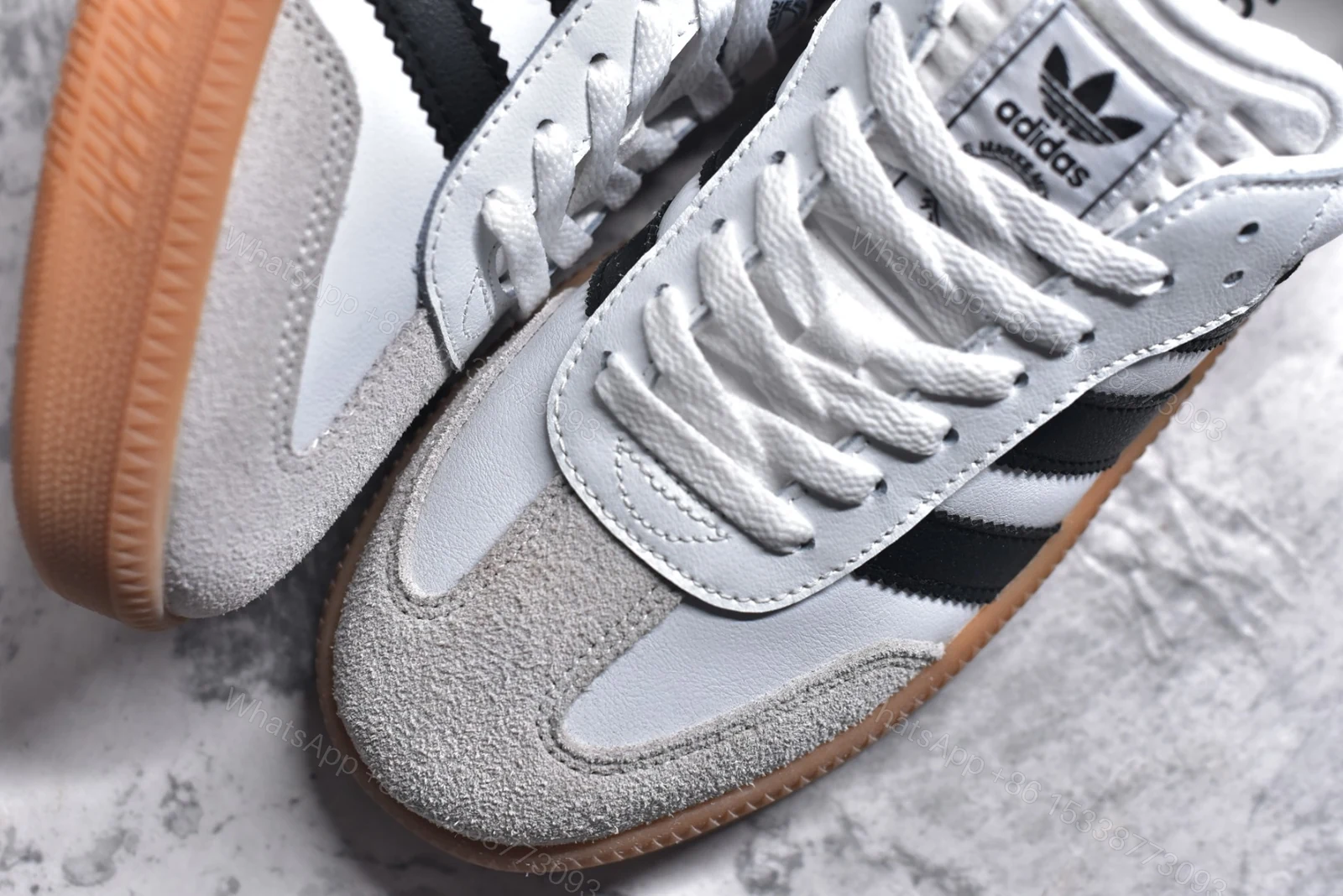 View 6 of Adidas Samba XLG White Black Gum