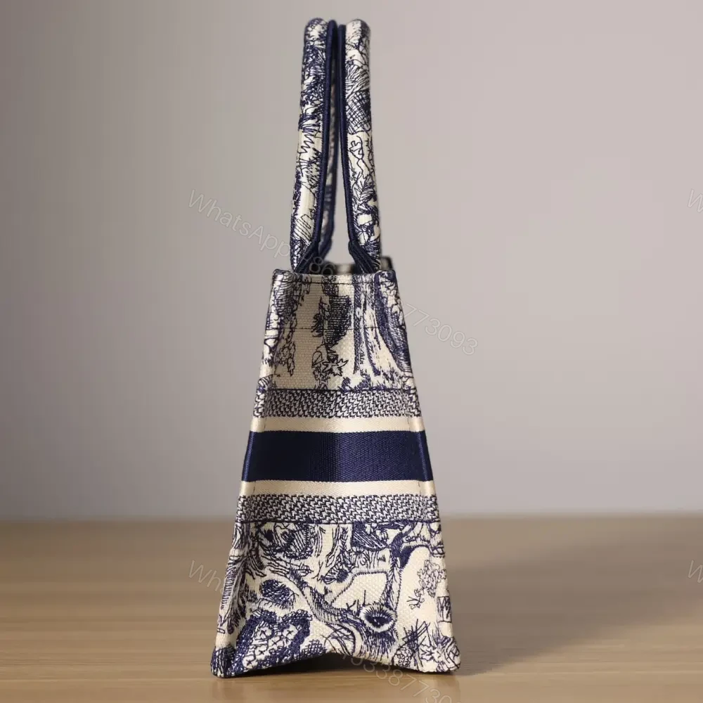 View 5 of 高仿Dior*BookTote系列藍色茹伊手袋S
