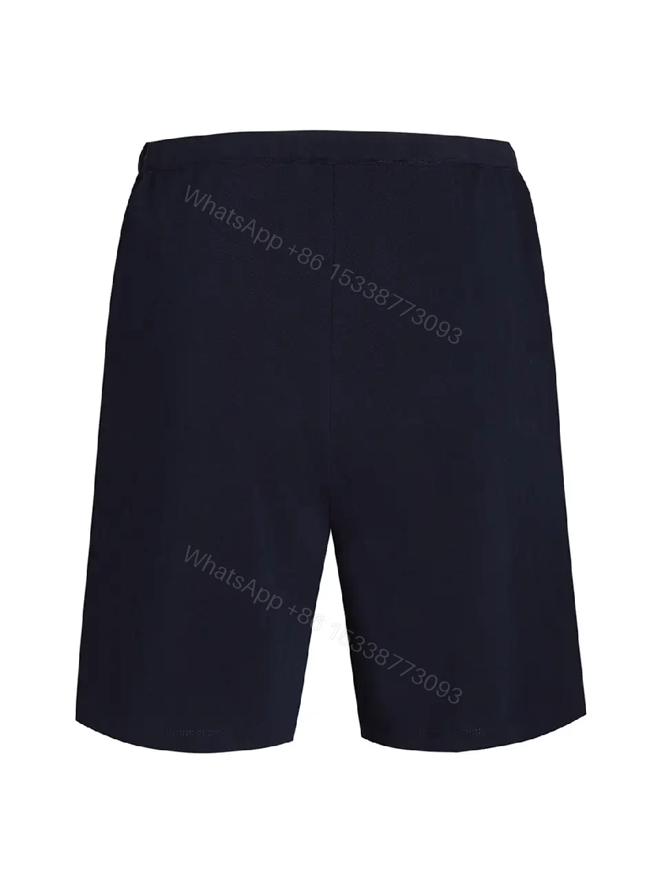 View 10 of Navy Cotton Drawstring Bermuda Shorts Miu Miu Style