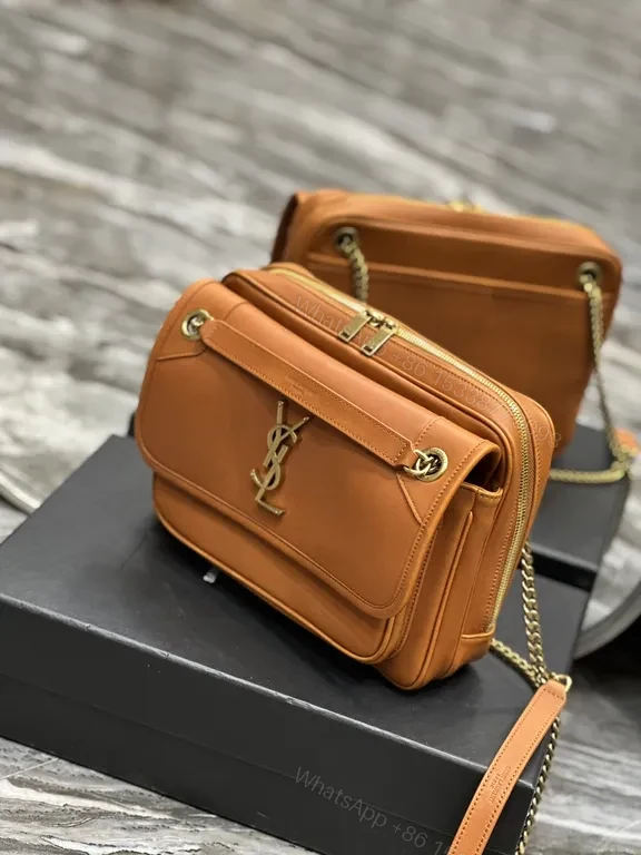 View 9 of Chic Leather Shoulder Bag: Gold Hardware, Everyday Luxe