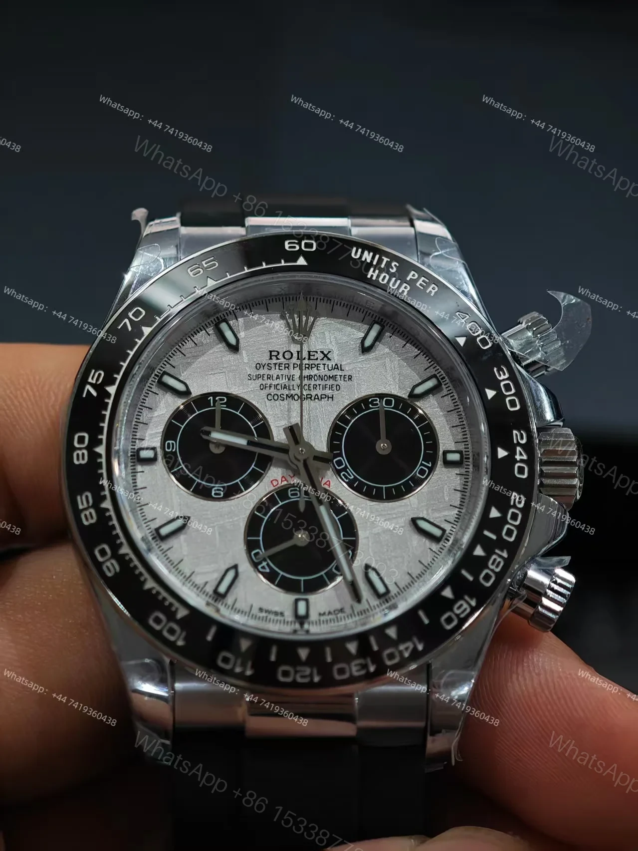 View 18 of Rolex Super Clone Daytona M126519LN-0007 Meteorite Dial 4131 Movement