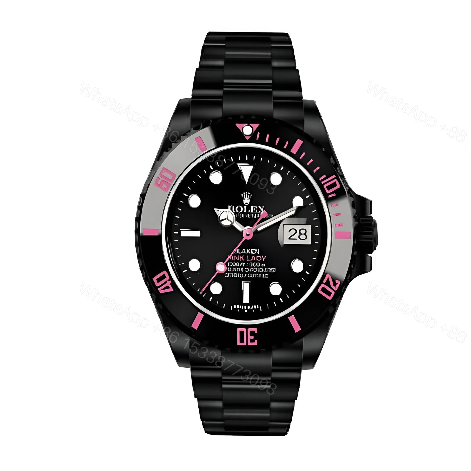 Rolex Submariner 116610N Pink Venom Black Dial Replica — view 1