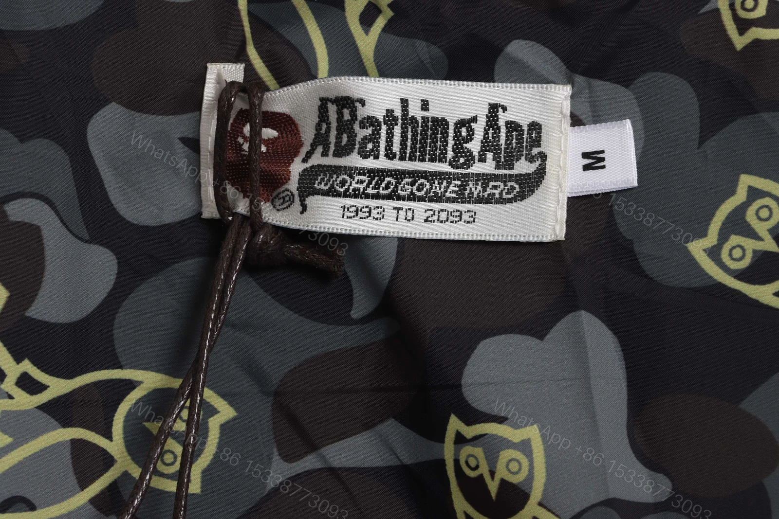 View 2 of Bape x OVO Varsity Jacket Black