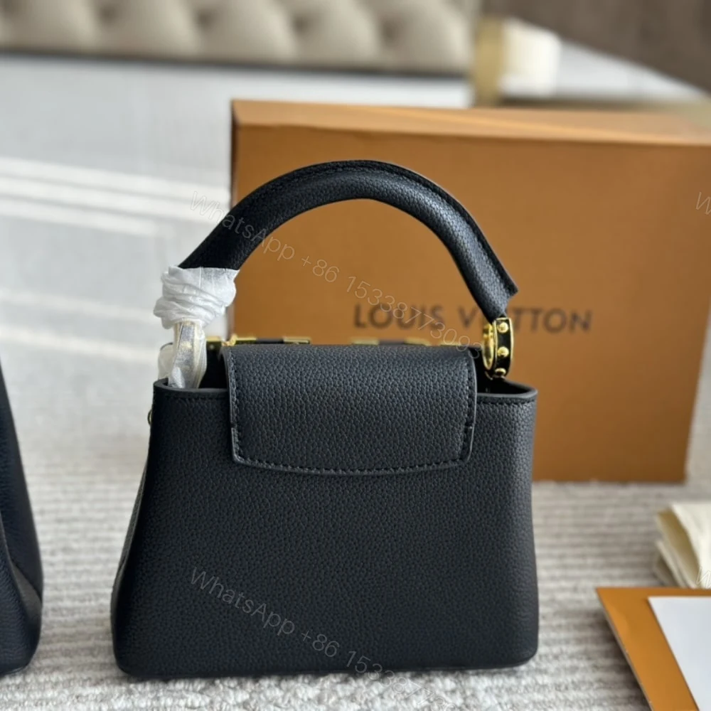View 5 of Louis Vuitton Capucines Mini Black 20Cm M11342