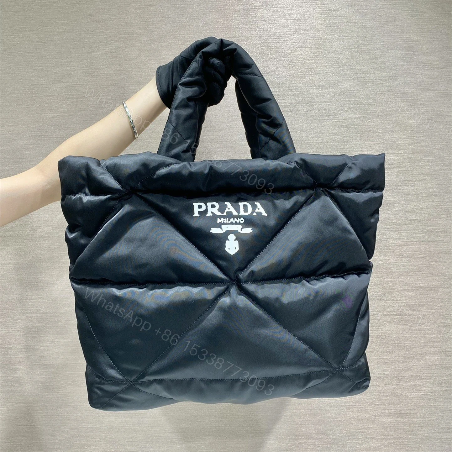 View 7 of 高仿Prada手提托特包2VG082黑色免檢版