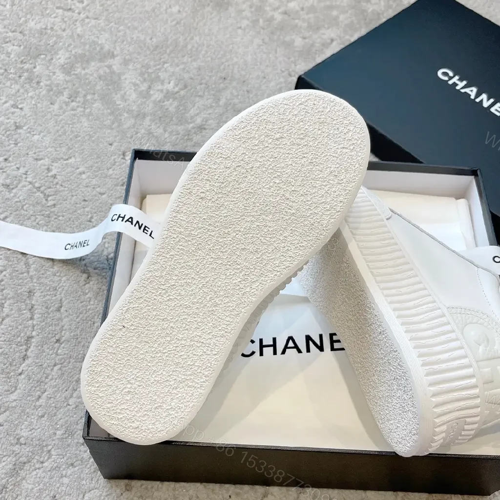 View 4 of Minimalist White Platform Sneakers with Subtle Accents