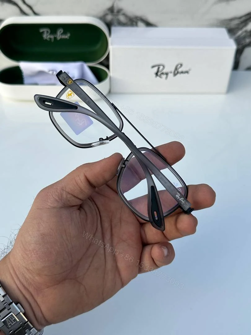 View 3 of First Copy Rayban 06 Grey Plano Sunglasses