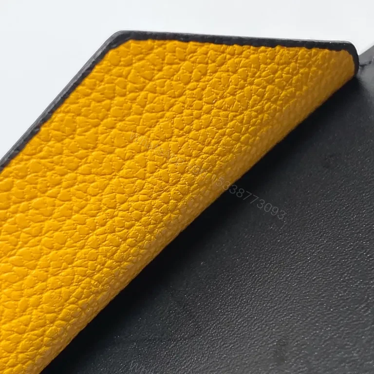 View 3 of Structured Patterned Wallet: Goyard-Inspired Texture, Luxury Style