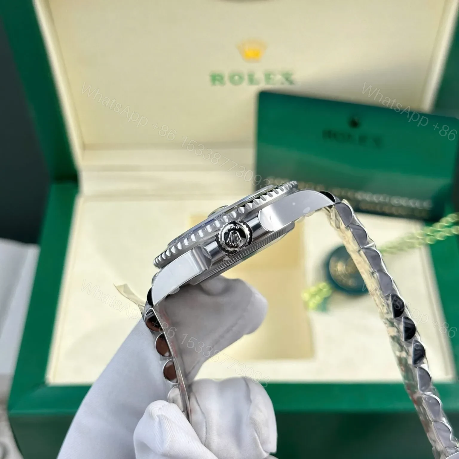 View 7 of Superclone Rolex GMT-Master II Black Dial 126710BLNR “Batgirl”