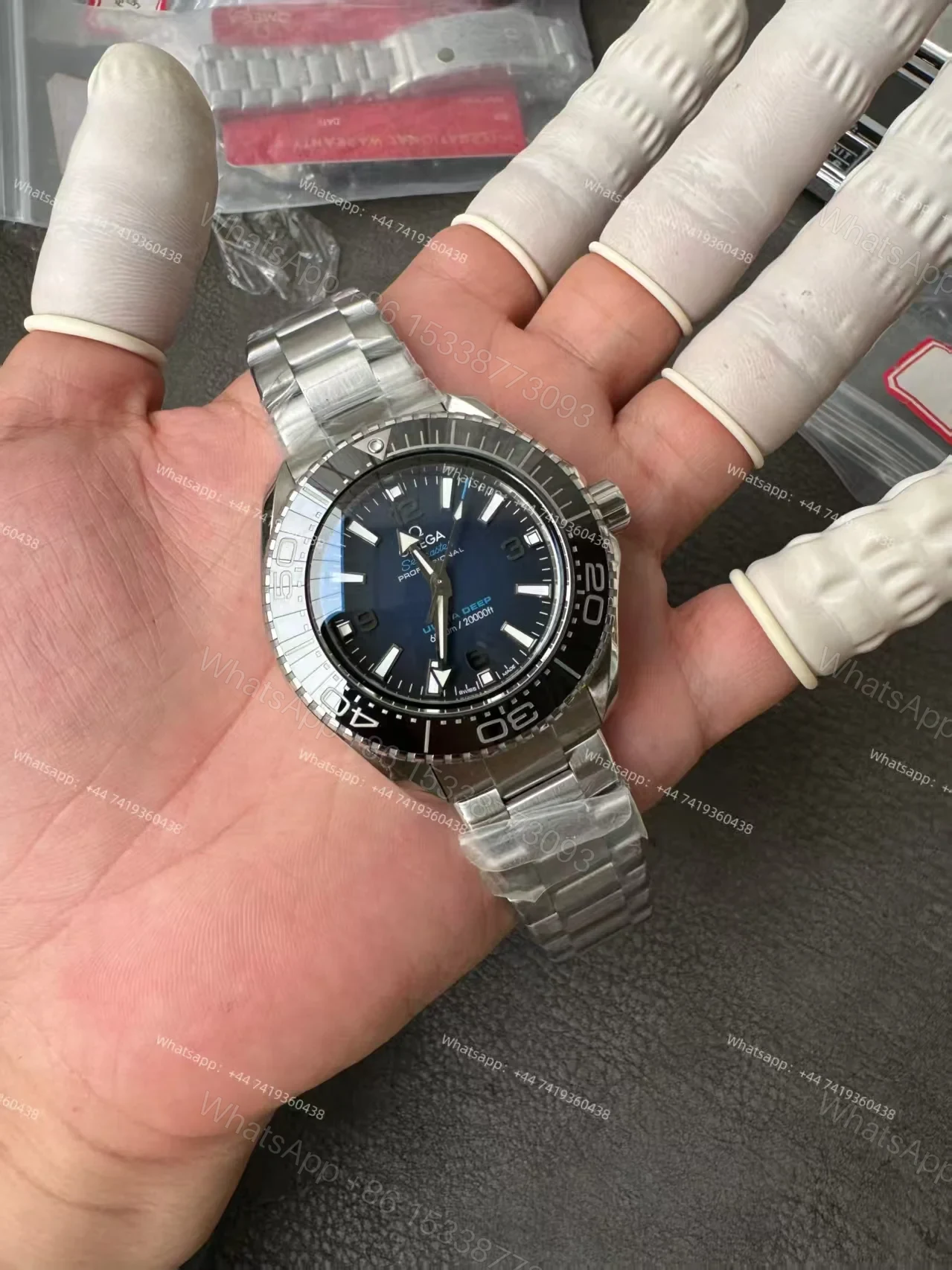 View 9 of Omega Super Clone Seamaster Ocean Planet 6000M 45.5 MM 215.30.46.21.03.001