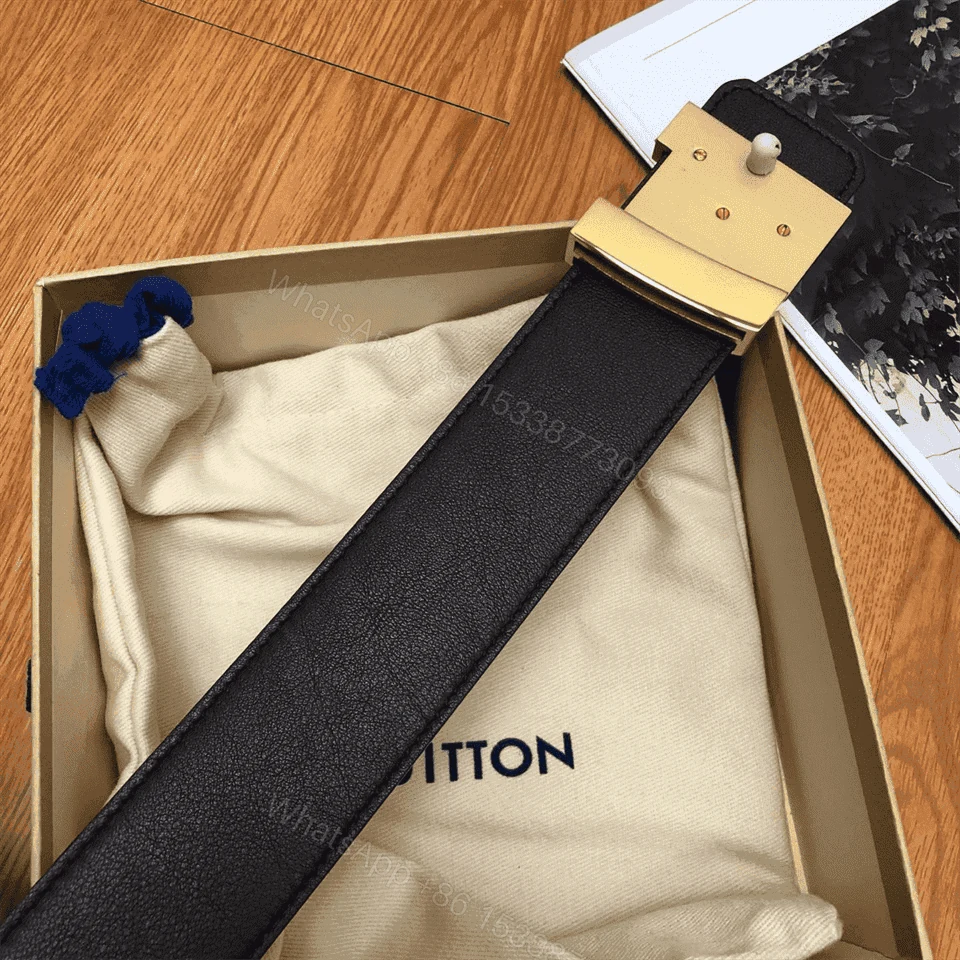 View 5 of LOUIS VUITTON BELT INITIALES REVERSIBLE MONOGRAM 1W NOIR BLACK/BROWN – B32