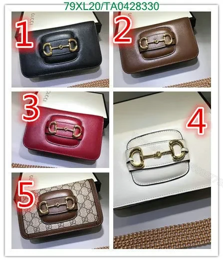View 2 of Gucci Red Horsebit 1955 Shoulder Bag Quality Knockoff FJ92RP
