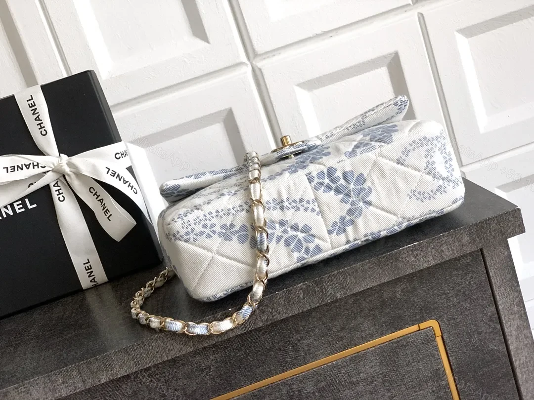 View 3 of Quilted Silk Mini Bag: Floral Luxury, Day-to-Night Versatility