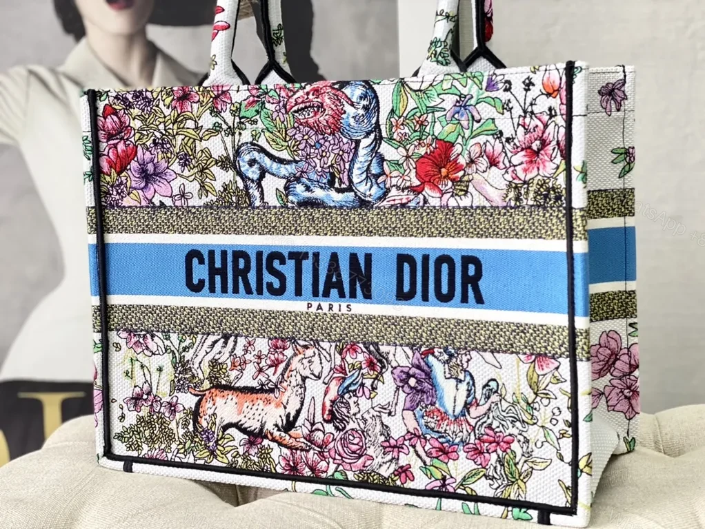View 7 of Bold Floral Dior Tote: Luxe Craft, Everyday Prestige Bag