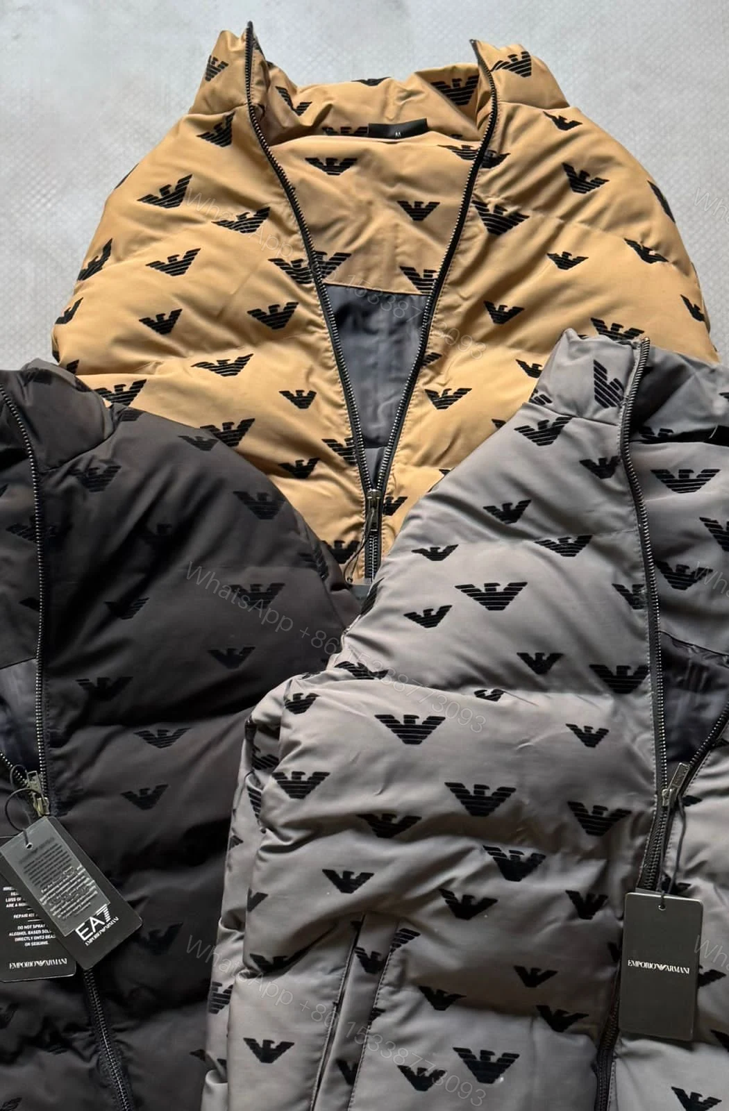 First Copy Armani Imported Nylon Fabric Puffer Jackets for Men — view 1