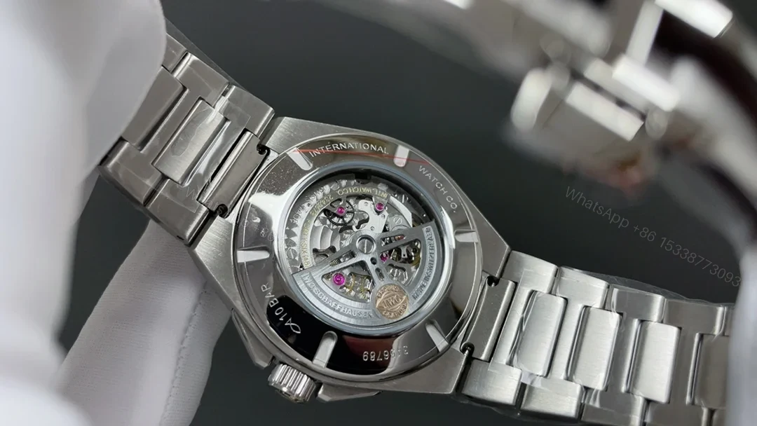 View 6 of IWC Ingenieur Black Replica 42MM Premium Perpetual Calendar Steel Bracelet Edition RG-IWC-INGENIEUR-BLACK-42