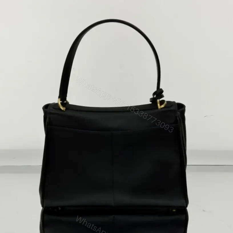 View 2 of 高仿Balenciaga*Rodeo系列V31000小牛皮手袋黑金小號免檢版