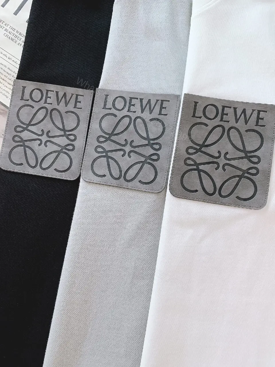 View 3 of Relaxed Tee + Premium Knit + Minimalist + Chest Patch Detail + T-Shirt