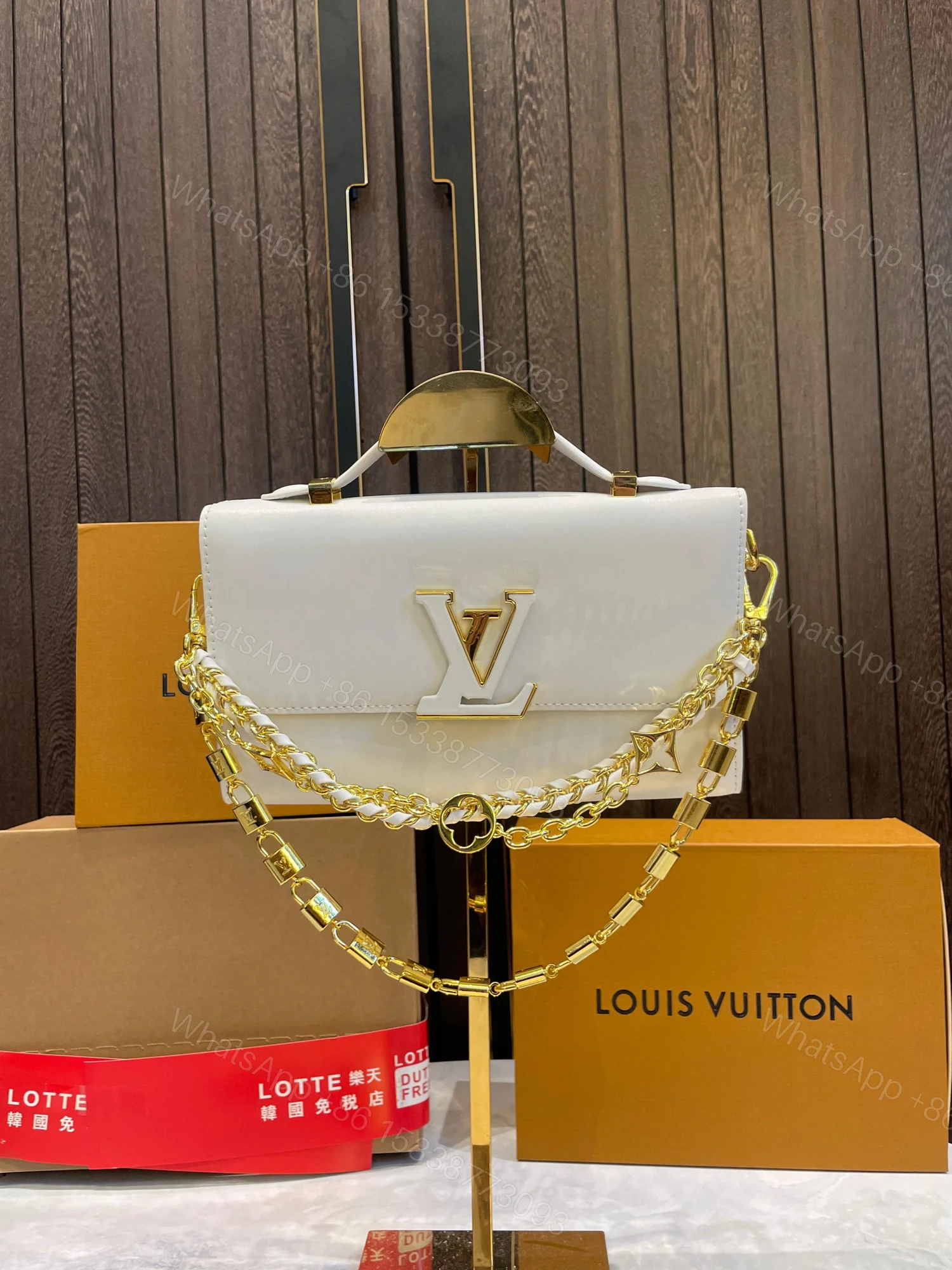 View 7 of First Copy Louis Vuitton Wallet On Chain Capucines