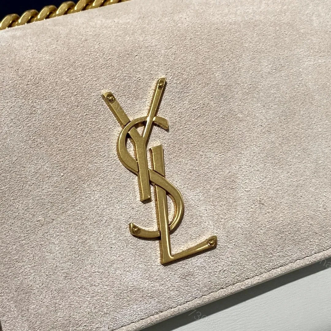 View 4 of Saint Laurent Sunset Shoulder Bag ‘Sea Salt’