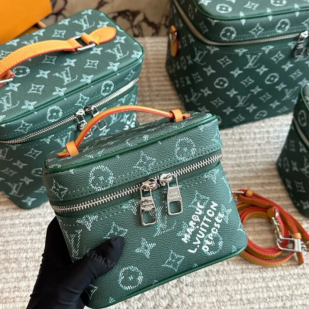 View 2 of Louis Vuitton Nice Green Toiletry Bag 16cm