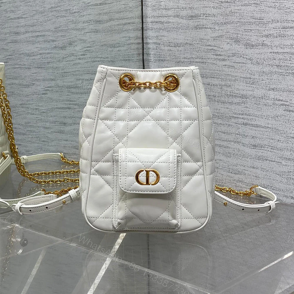 View 2 of Dior Small Dior Caro Multicarry Backpack with Chain(HIGH-END GRADE)