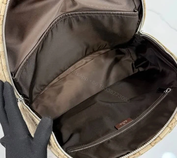 View 8 of Gucci Tag Sand and Dark Brown Backpack