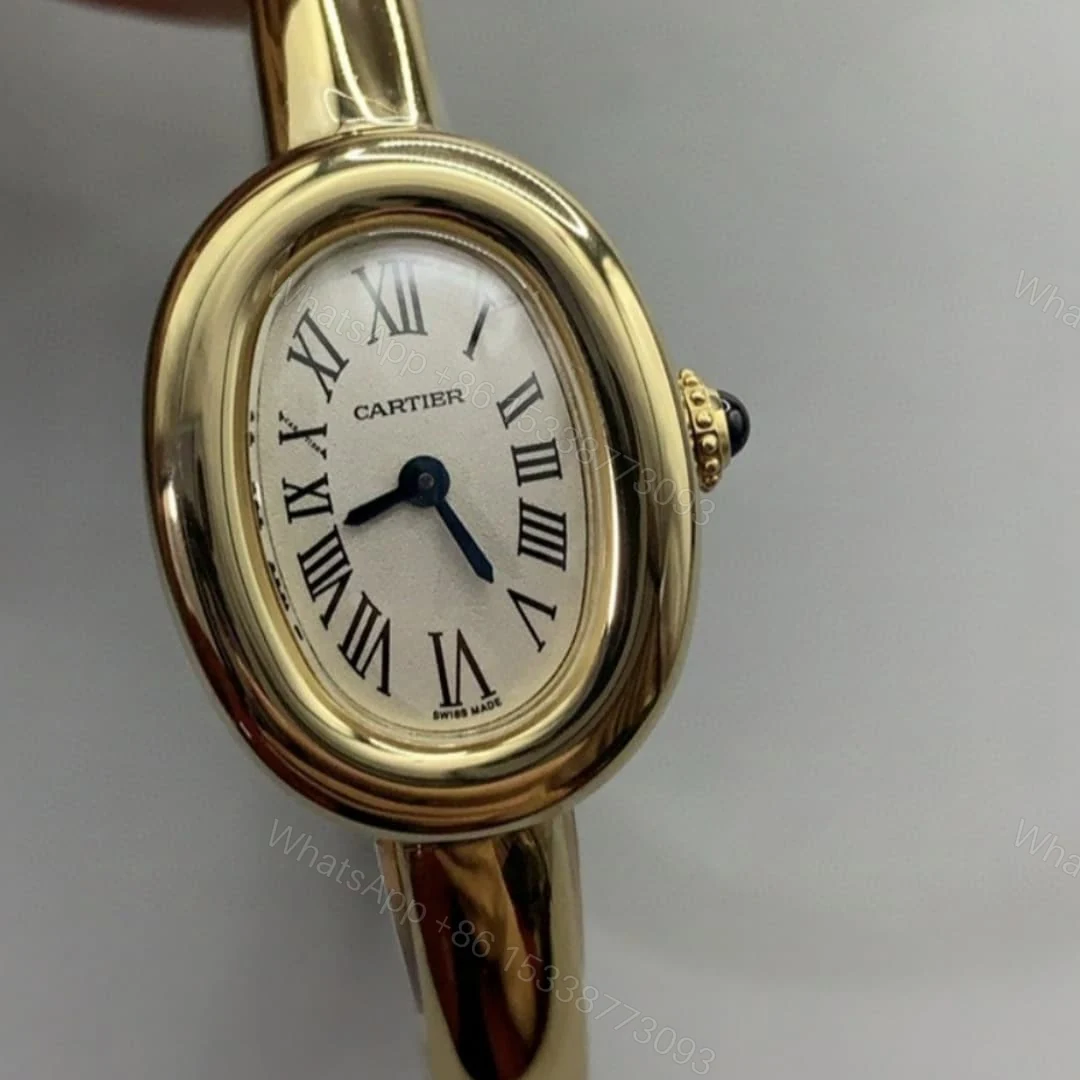 View 3 of Cartier Baignoire Watch Mini Model 18K Yellow Gold 24.6*17.8MM WGBA0045
