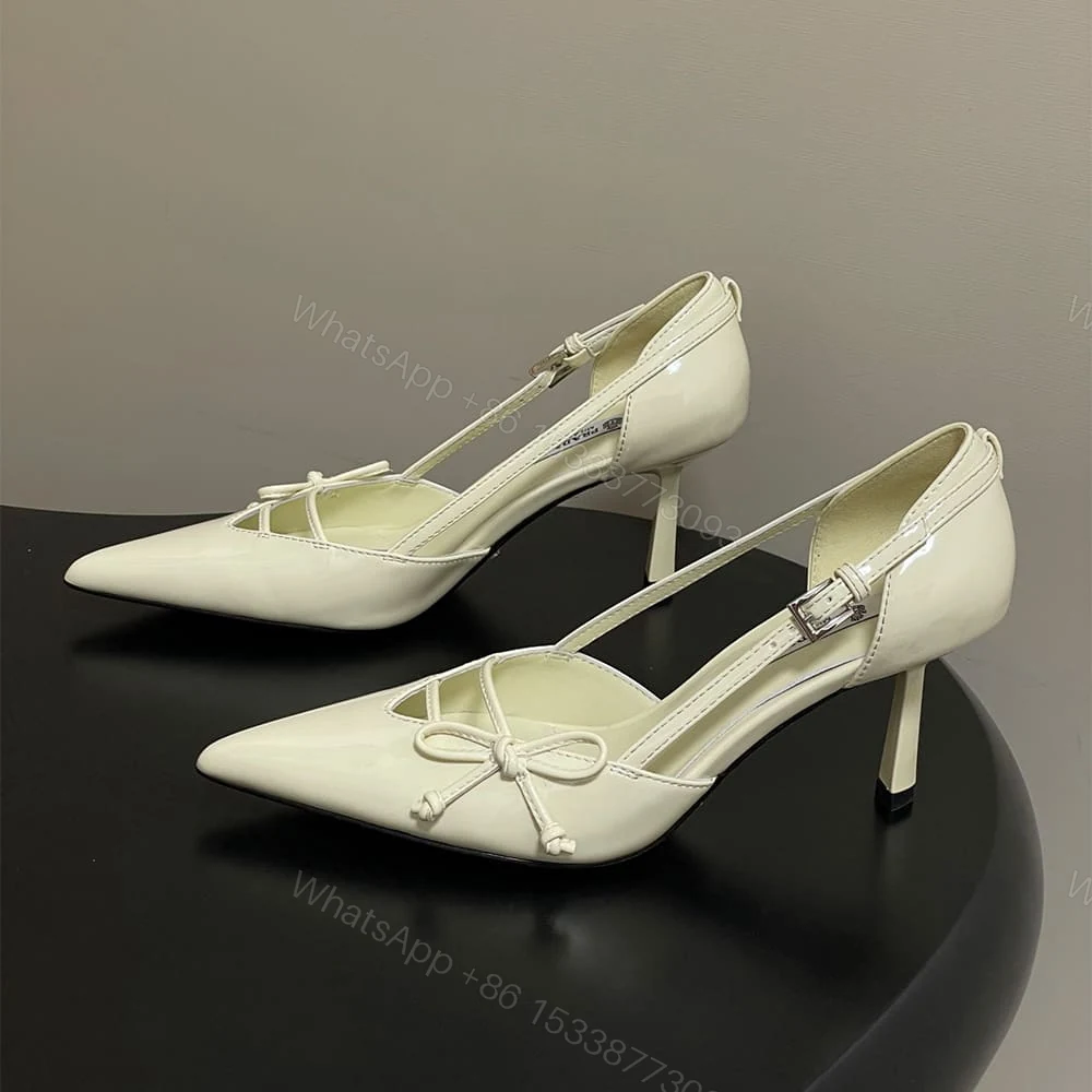 View 3 of Prada Open-side leather pumps