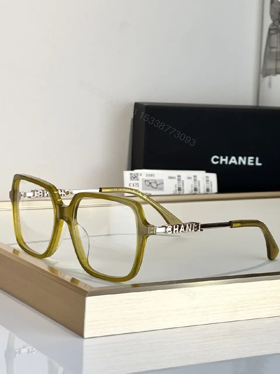 View 10 of Clear Frame Optical Eyewear – Gold Accent, Transparent Acetate, Luxe Style