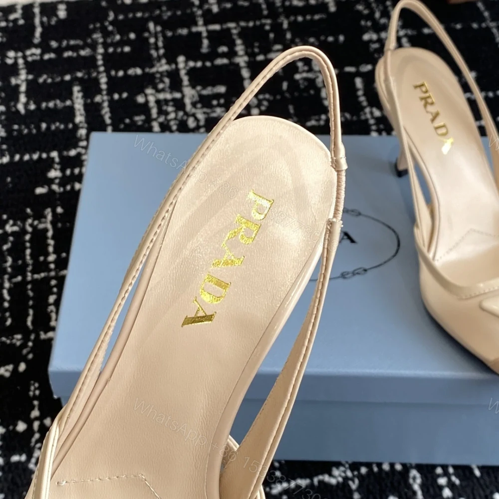 View 8 of 高仿Prada*1I891M尖頭露跟高踭鞋7.5CM膚色免檢版