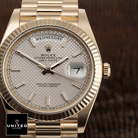 View 10 of Rolex Diogonal Silver Replica