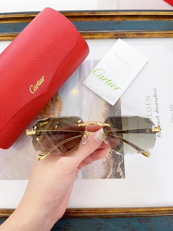 View 4 of Cartier-Inspired Lux Sunglasses: Rose Gradient, Titanium Core