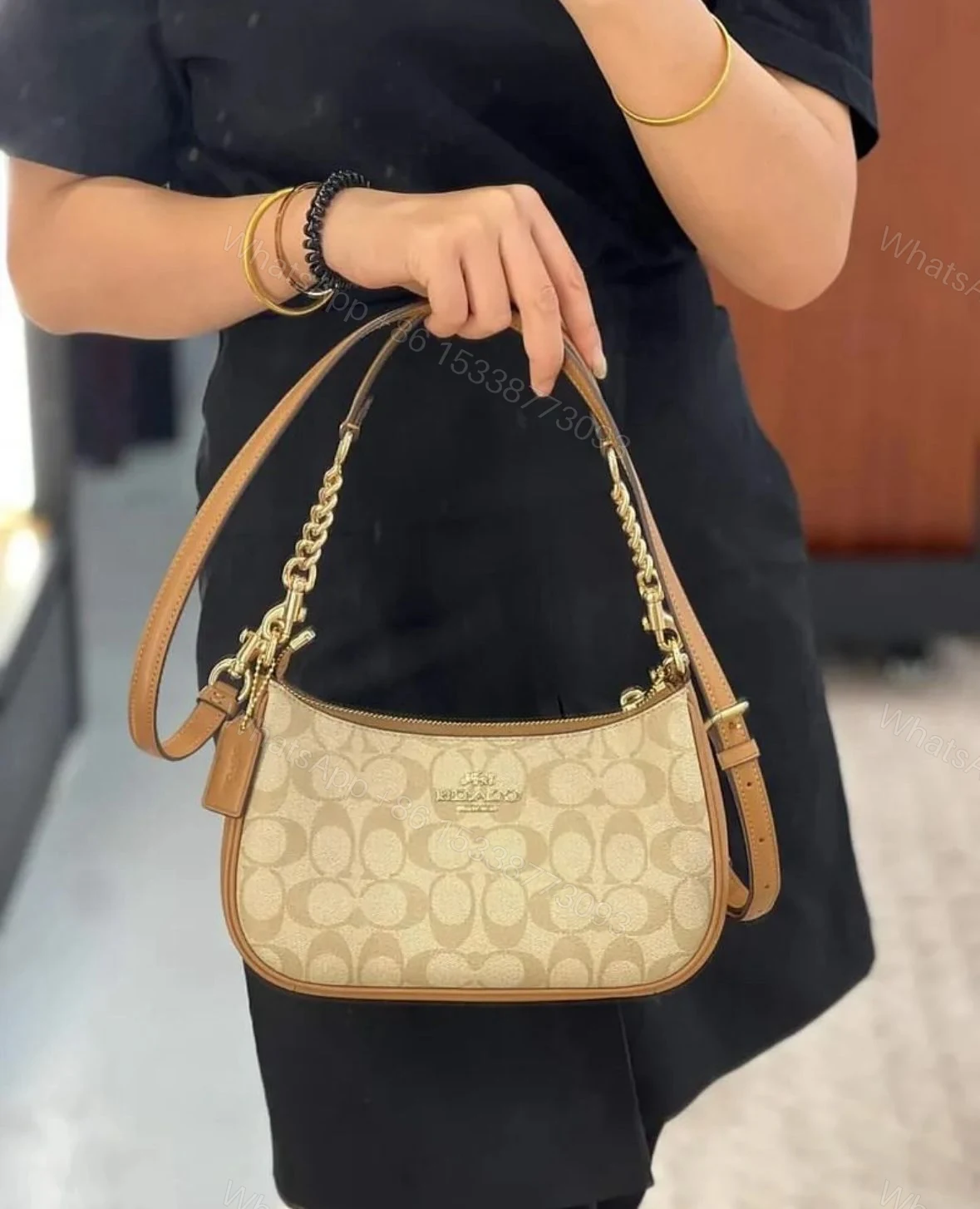 View 14 of FIRST COPY Coach Teri Shoulder Bag