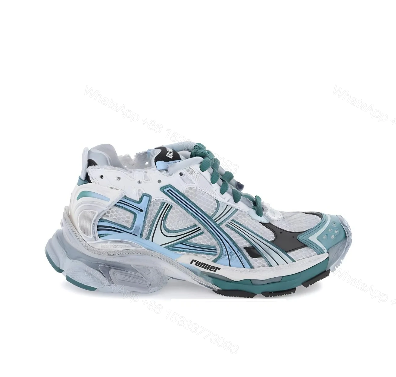 Balenciaga Runner WMNS White Green 772767W3RMU9034 — view 2